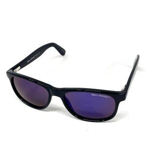 Marc Hunter MH7916 Sunglasses Shiny Black Blue Mirrored Classic 55-17-150 7916